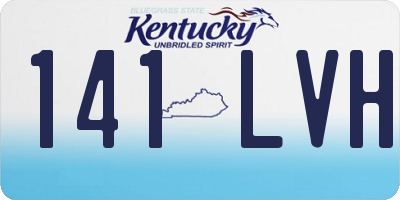 KY license plate 141LVH