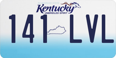 KY license plate 141LVL