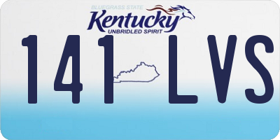 KY license plate 141LVS