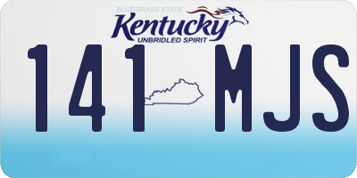 KY license plate 141MJS