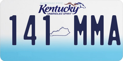 KY license plate 141MMA