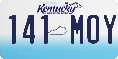 KY license plate 141MOY