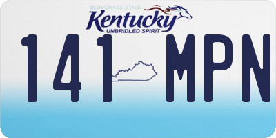 KY license plate 141MPN