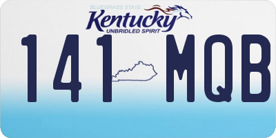 KY license plate 141MQB