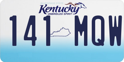 KY license plate 141MQW