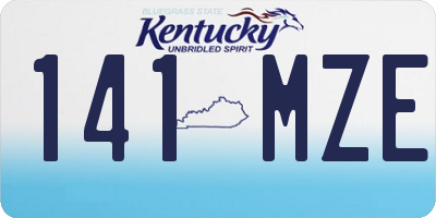 KY license plate 141MZE