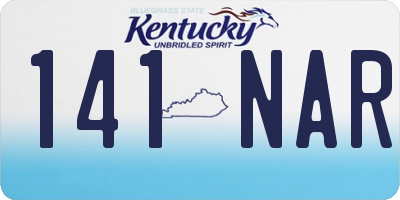 KY license plate 141NAR