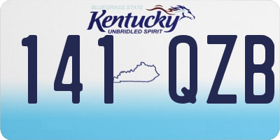 KY license plate 141QZB