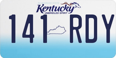KY license plate 141RDY