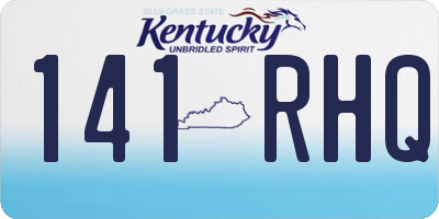 KY license plate 141RHQ