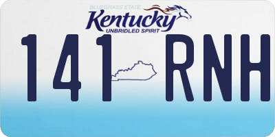 KY license plate 141RNH