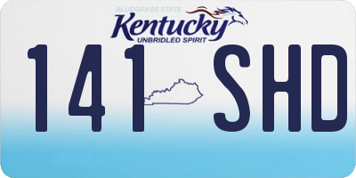 KY license plate 141SHD