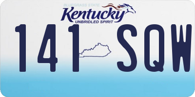 KY license plate 141SQW