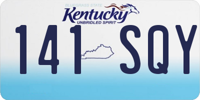 KY license plate 141SQY