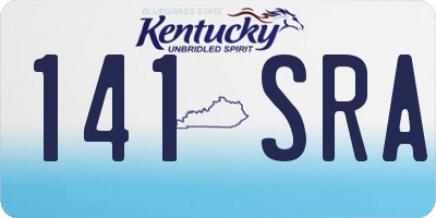 KY license plate 141SRA