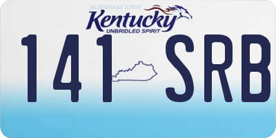 KY license plate 141SRB