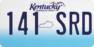 KY license plate 141SRD
