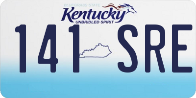 KY license plate 141SRE