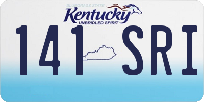KY license plate 141SRI
