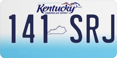 KY license plate 141SRJ