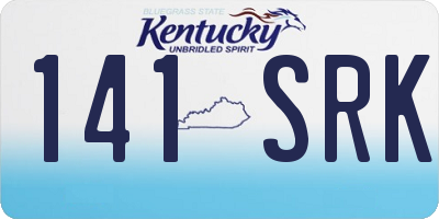 KY license plate 141SRK