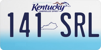 KY license plate 141SRL