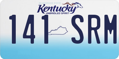 KY license plate 141SRM