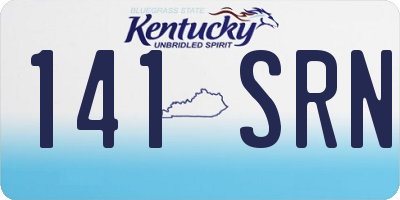 KY license plate 141SRN