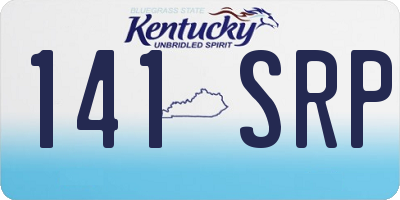 KY license plate 141SRP