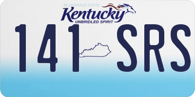 KY license plate 141SRS