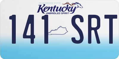KY license plate 141SRT