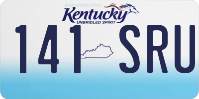 KY license plate 141SRU