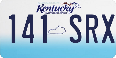 KY license plate 141SRX