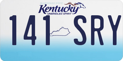 KY license plate 141SRY