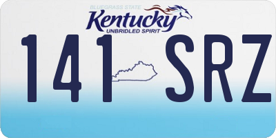 KY license plate 141SRZ
