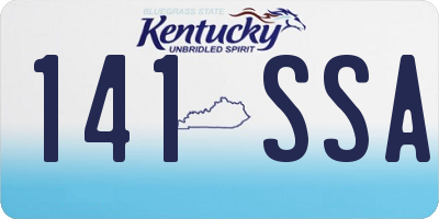 KY license plate 141SSA