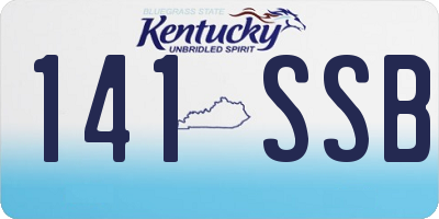 KY license plate 141SSB