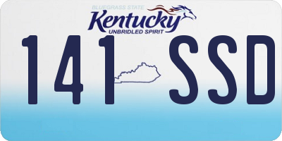 KY license plate 141SSD