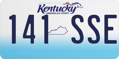KY license plate 141SSE