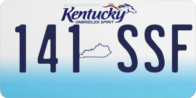 KY license plate 141SSF