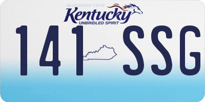 KY license plate 141SSG