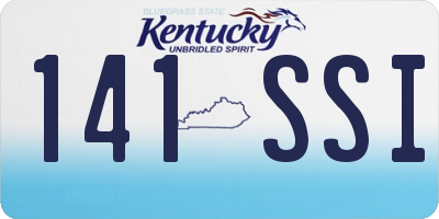 KY license plate 141SSI