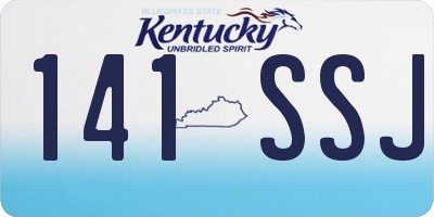 KY license plate 141SSJ