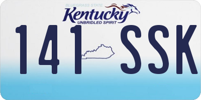 KY license plate 141SSK