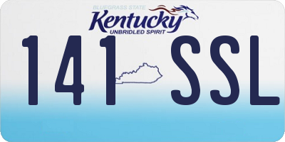 KY license plate 141SSL