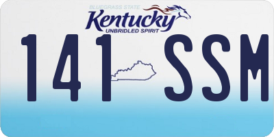 KY license plate 141SSM