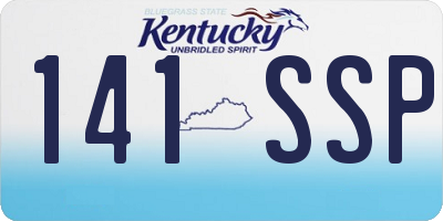 KY license plate 141SSP