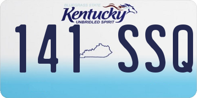 KY license plate 141SSQ