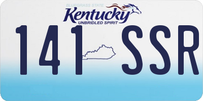 KY license plate 141SSR