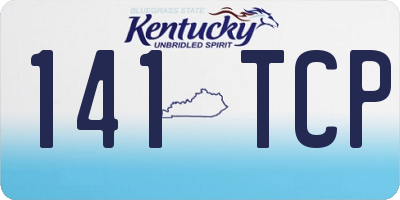KY license plate 141TCP